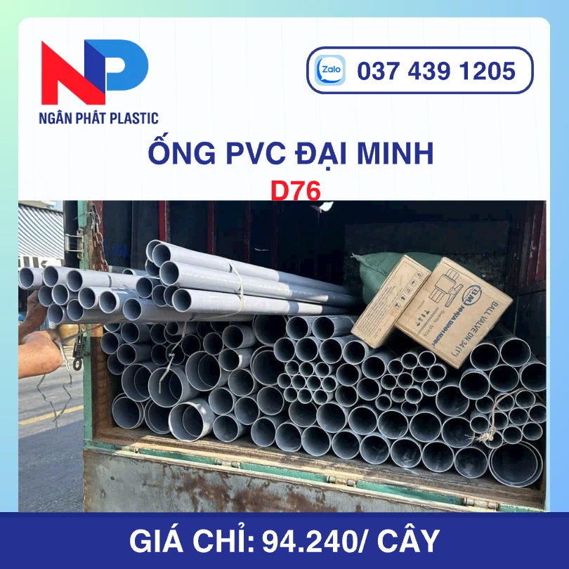 Ống Nhựa PVC 76 Đại Minh
